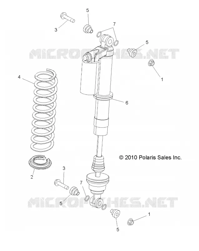 REAR SUSPENSION SHOCK MOUNTING