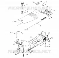 SEAT   GAS TANK ASSEMBLY SUPER SPORT 0950743 (4928882888A007)