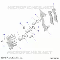 BRAKES, FRONT BRAKE CALIPER