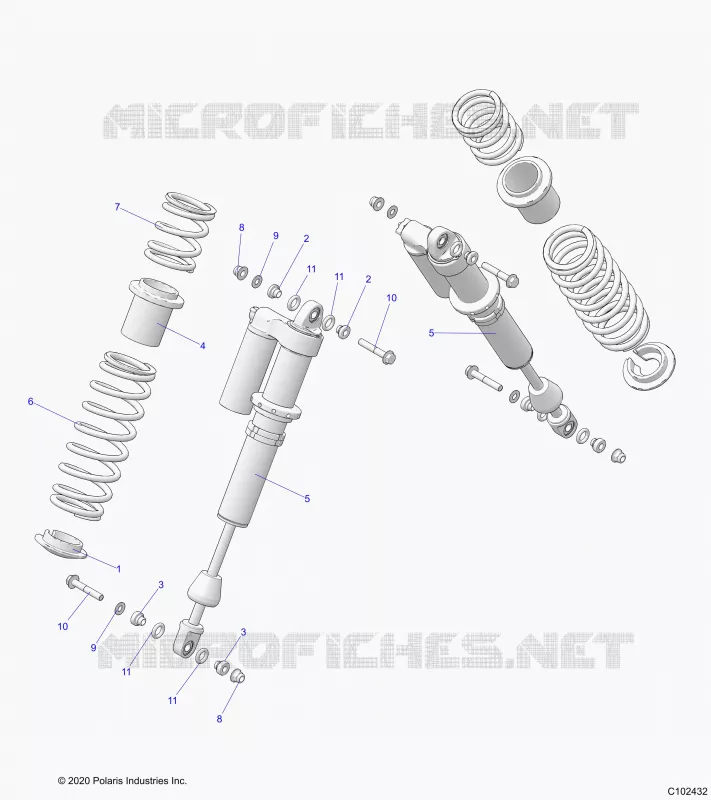 SUSPENSION, REAR SHOCK