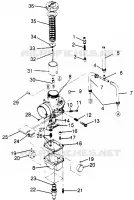 CARBURETOR 600 XCR SP 0965677 AND EUROPEAN 600 XCR SP E965677 (4932063206D005)
