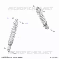 SUSPENSION, FRONT SHOCK