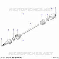 DRIVE TRAIN, REAR DRIVE SHAFT