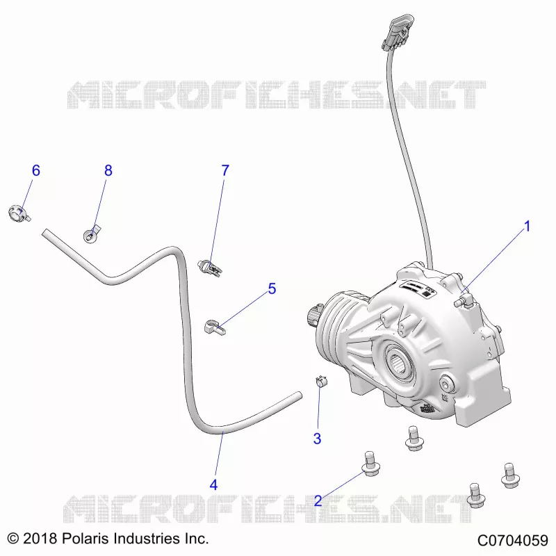 DRIVE TRAIN, FRONT GEARCASE MOUNTING