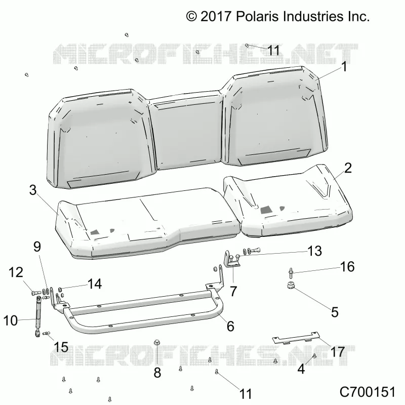 SEAT ASM. REAR