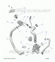 ENGINE, WATERPUMP AND BYPASS