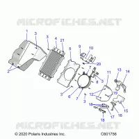 ENGINE, RADIATOR MOUNTING