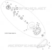 DRIVE TRAIN, SECONDARY CLUTCH