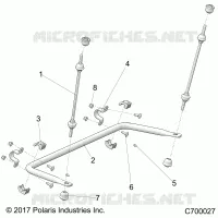 SUSPENSION, REAR STRUT STABILIZER