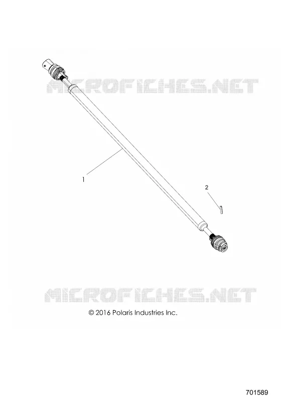 DRIVE TRAIN, FRONT PROP SHAFT