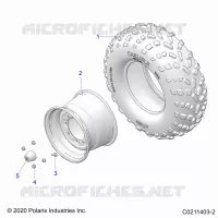 WHEELS, REAR TIRE