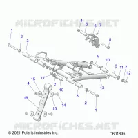 SUSPENSION, FRONT TORQUE ARM
