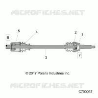 DRIVE TRAIN, REAR HALF SHAFT
