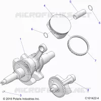 ENGINE, CRANKSHAFT, PISTON AND BALANCE SHAFT