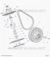 DRIVE TRAIN, SECONDARY CLUTCH