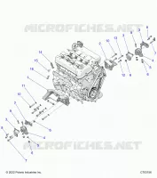 ENGINE, MOUNTING & LONG BLOCK