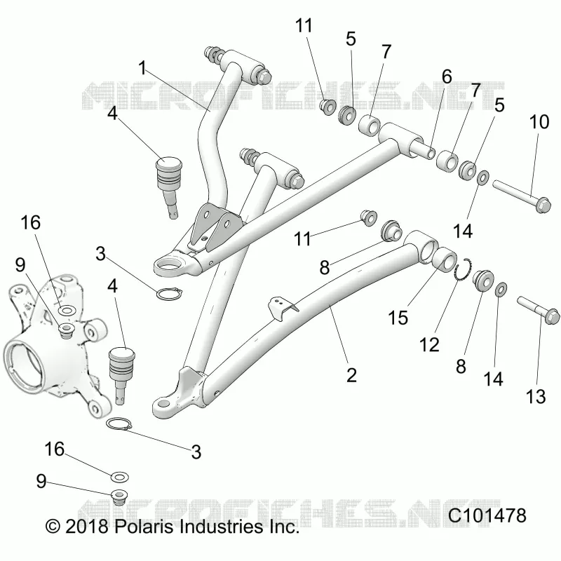 FRONT SUSPENSION A-ARMS