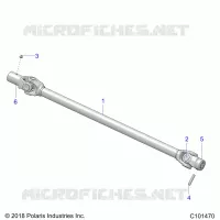 DRIVE TRAIN, PROP SHAFT, FRONT