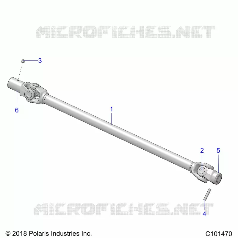 DRIVE TRAIN, PROP SHAFT, FRONT