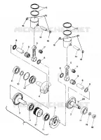 PISTON AND CRANKSHAFT 500 AND 500 CLASSIC (4916791679025A)