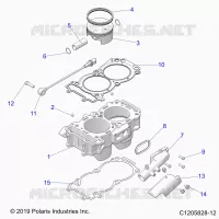 CYLINDER AND PISTON
