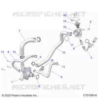 ENGINE, WATERPUMP AND BYPASS