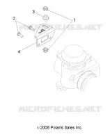 ENGINE, CARBURETOR BRACKET
