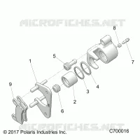 REAR BRAKE CALIPER