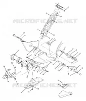 SWING ARM WELDMENT AND REAR SHOCK ASSEMBLY (4917731773025A)