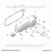 DRIVE TRAIN, CLUTCH COVER AND DUCTING
