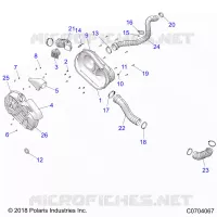 DRIVE TRAIN, CLUTCH COVER AND DUCTING