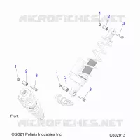 SUSPENSION, SHOCK MOUNTING, REAR SUSP.