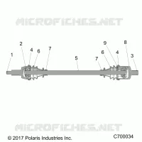 DRIVE TRAIN, FRONT HALF SHAFT
