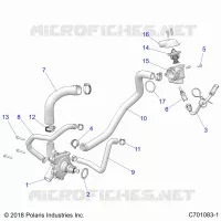 ENGINE, WATERPUMP AND BYPASS