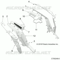 REAR FENDERS AND BEZELS- Z19VDE92AC/BC/AD/BD/AM/BM/LM/LAG/BG (C700248-8)