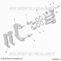 BRAKES, REAR CALIPER
