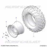 WHEELS, REAR TIRE