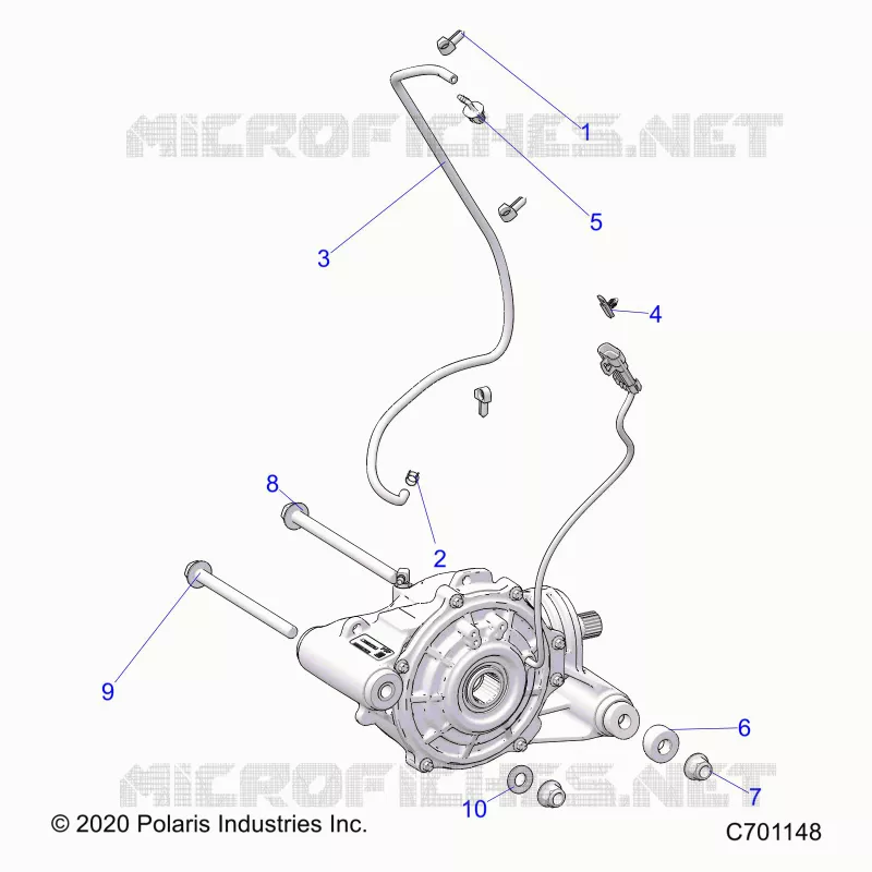DRIVE TRAIN, FRONT GEARCASE MOUNTING