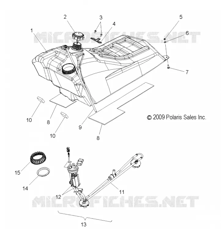 FUEL SYSTEM, FUEL TANK ASM.