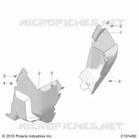 BODY, FRONT MUD GUARDS