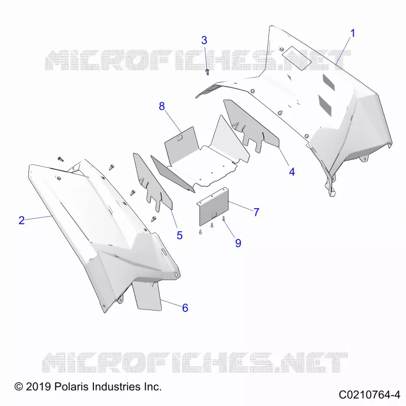 REAR BODYWORK CAB AND HEAT SHIELDS