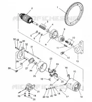 STARTING MOTOR ASSEMBLY CLASSIC TOURING / 0930865 (4922952295043A)
