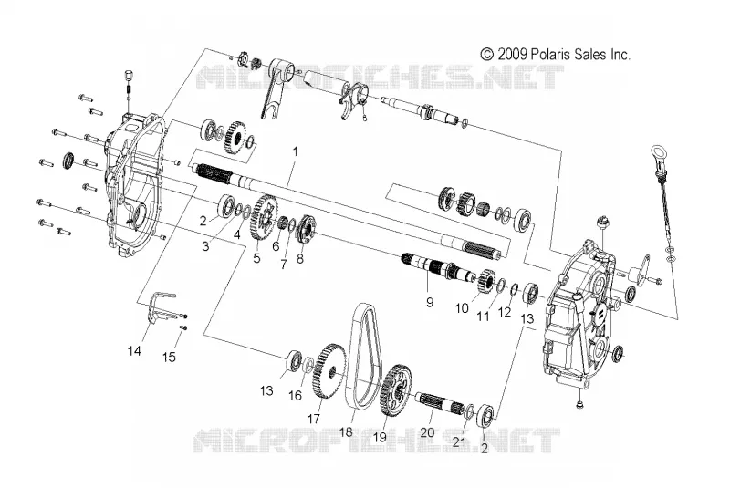 DRIVE TRAIN, GEARCASE (2 OF 2)