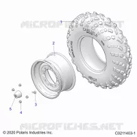 WHEELS, FRONT TIRE