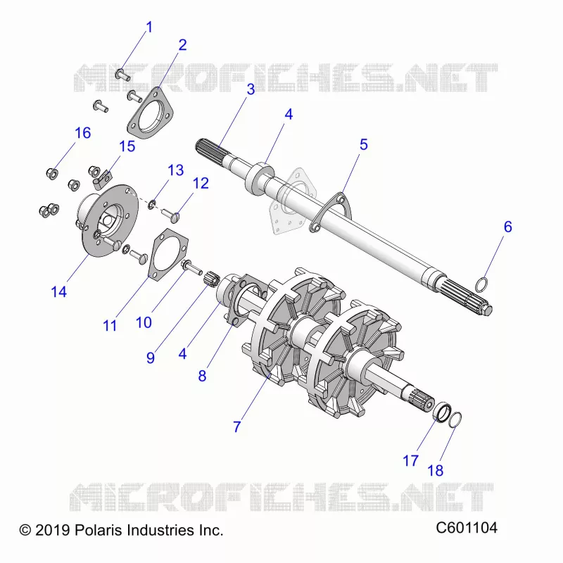 DRIVE TRAIN, JACKSHAFT AND DRIVE SHAFT