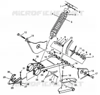 SWING ARM   SHOCK SPORTSMAN 4X4 W968040 (4935943594C003)