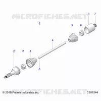 DRIVE TRAIN, REAR DRIVE SHAFT