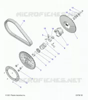 DRIVE TRAIN, SECONDARY CLUTCH