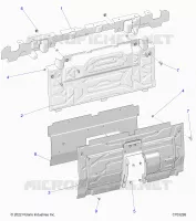 REAR BODYWORK CLOSEOFF, SIDE PANELS