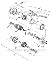 STARTING MOTOR HURRICANE B964466 AND  INTL. HURRICANE I964466 (4935733573C007)